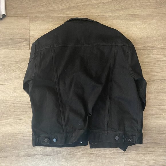 Everlane The Denim Jacket in Black Size XL - Picture 4 of 7